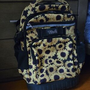 Sunflower Print Women's Backpack
